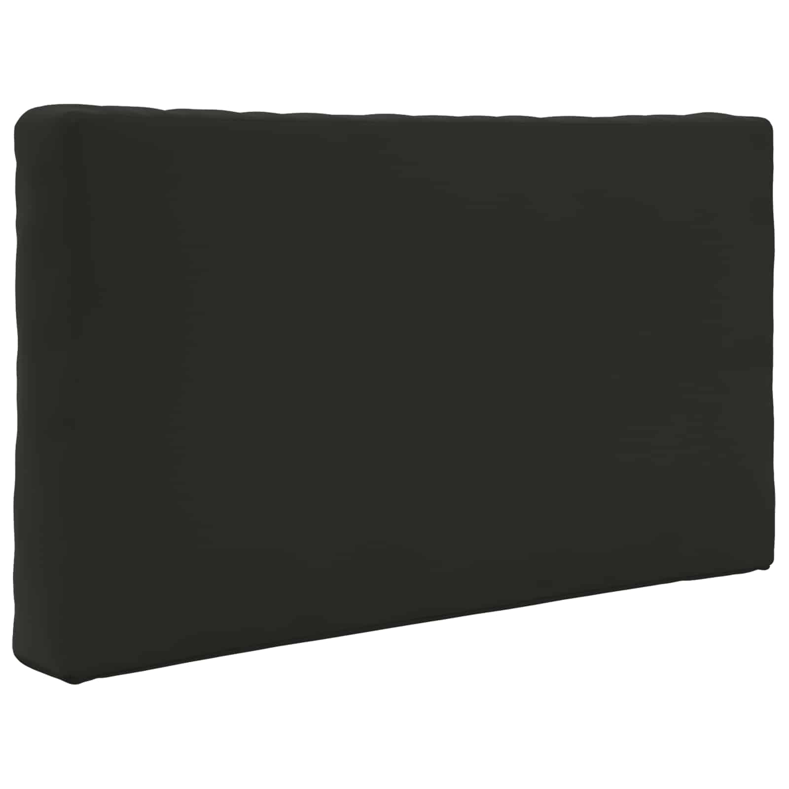 Sofakissen für draußen 2 pcs Schwarz Polyester