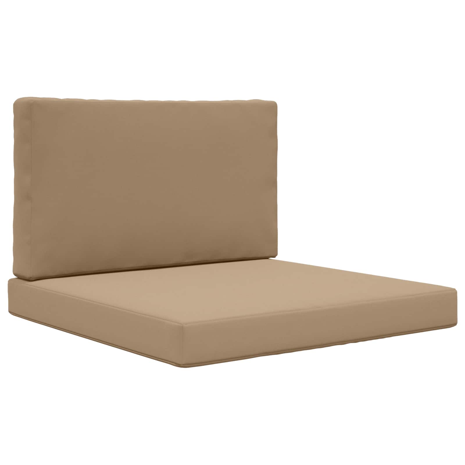 Sofakissen für draußen 2 pcs Taupe Polyester