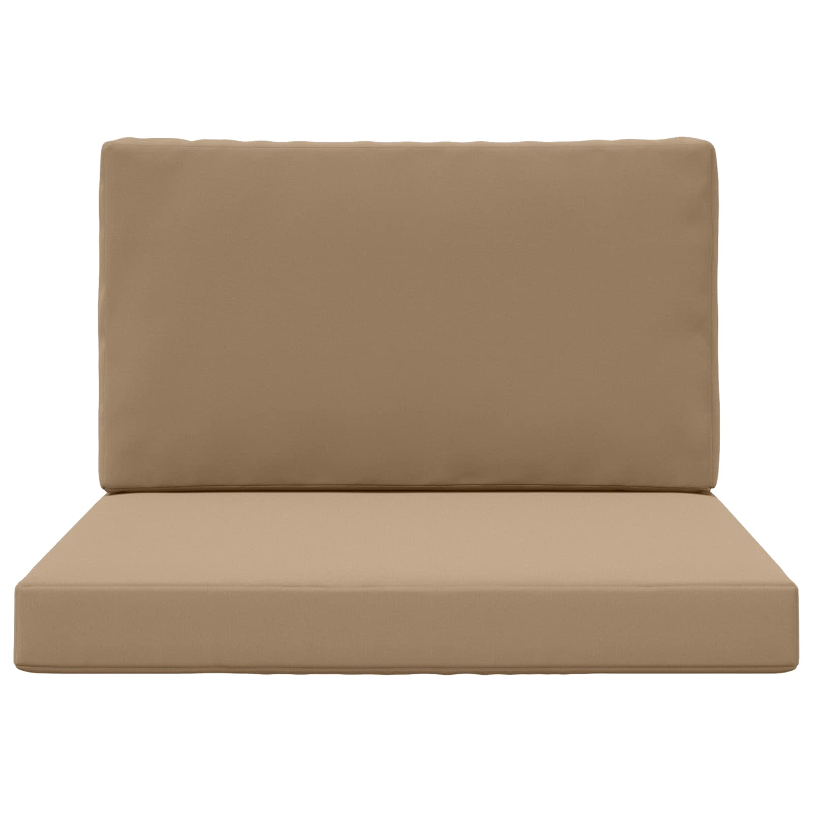 Sofakissen für draußen 2 pcs Taupe Polyester