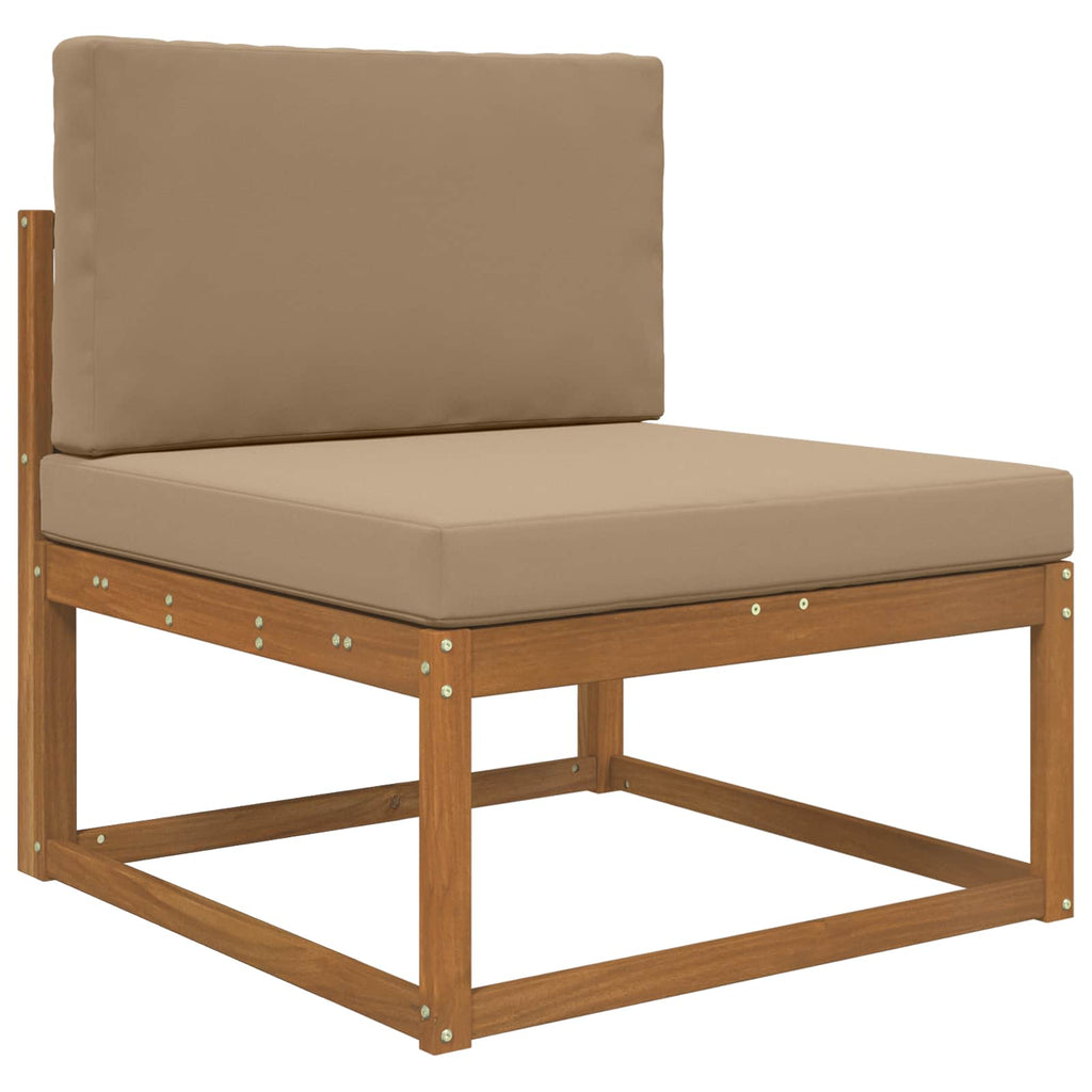 Sofakissen für draußen 2 pcs Taupe Polyester