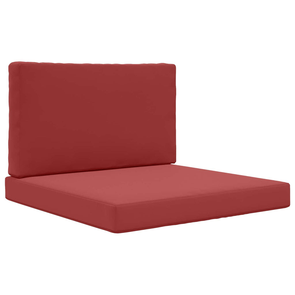 Sofakissen für draußen 2 pcs Weinrot Polyester