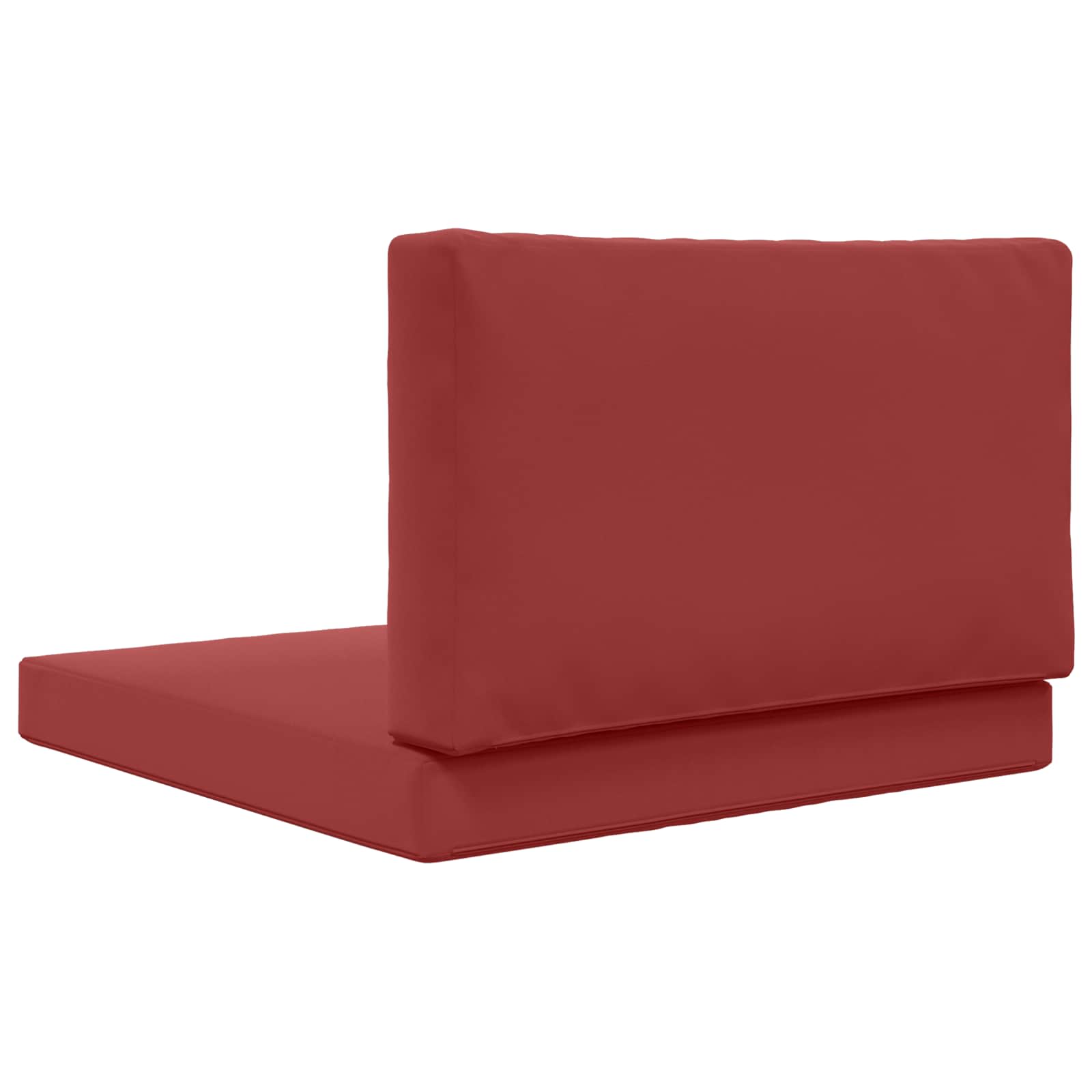 Sofakissen für draußen 2 pcs Weinrot Polyester
