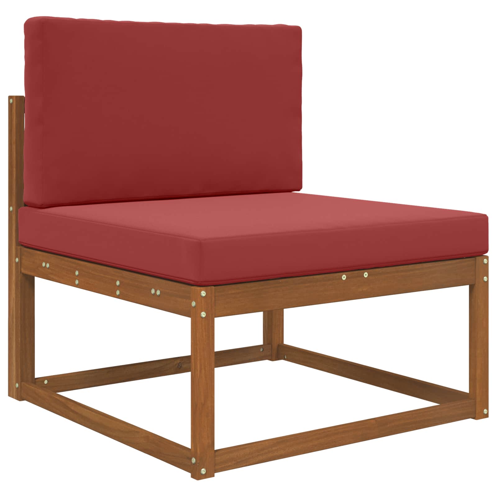 Sofakissen für draußen 2 pcs Weinrot Polyester
