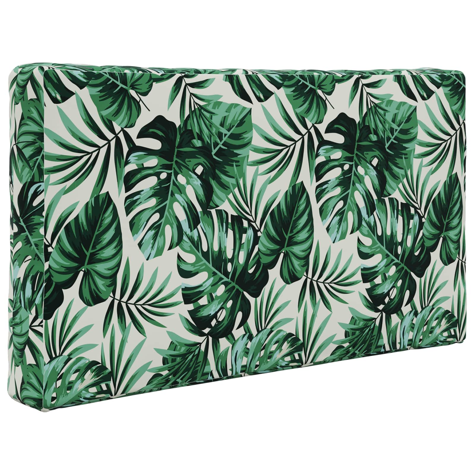 Sofakissen für draußen 2 pcs Blattmuster Polyester