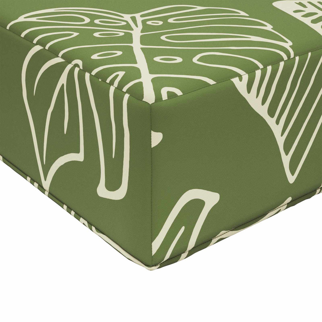 Sofakissen für draußen 2 pcs Blattdesign Polyester