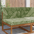 Sofakissen für draußen 2 pcs Blattdesign Polyester
