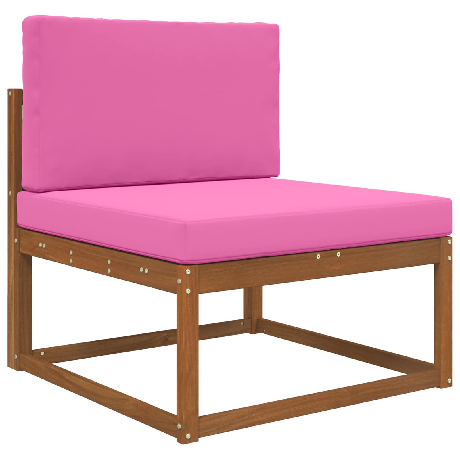 Sofakissen für draußen 2 pcs Rosa Polyester
