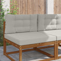 Sofakissen für draußen 2 pcs Grau Polyester