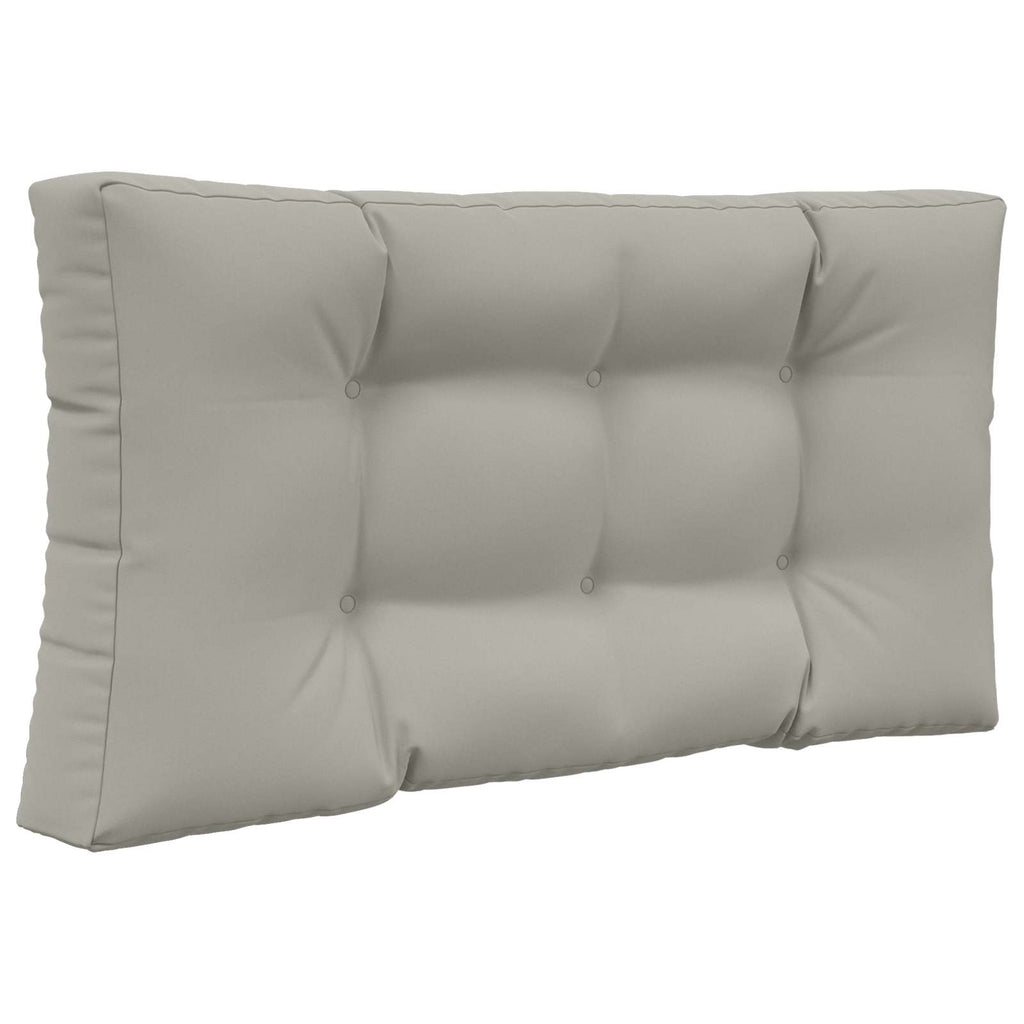 Sofakissen für draußen 2 pcs Grau Polyester