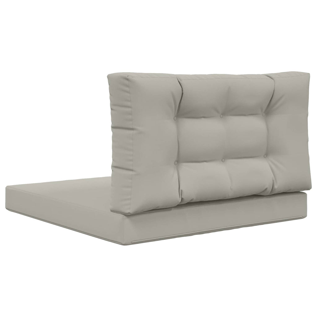Sofakissen für draußen 2 pcs Grau Polyester