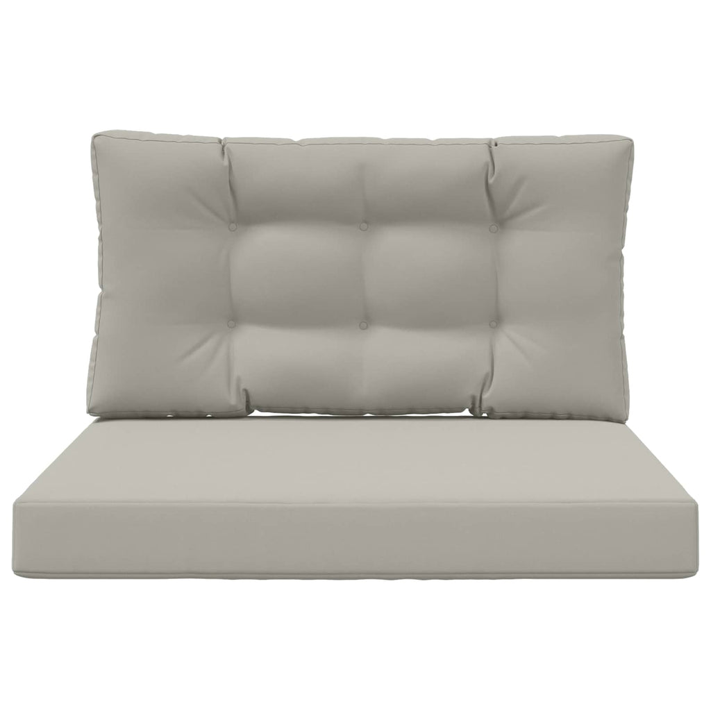 Sofakissen für draußen 2 pcs Grau Polyester