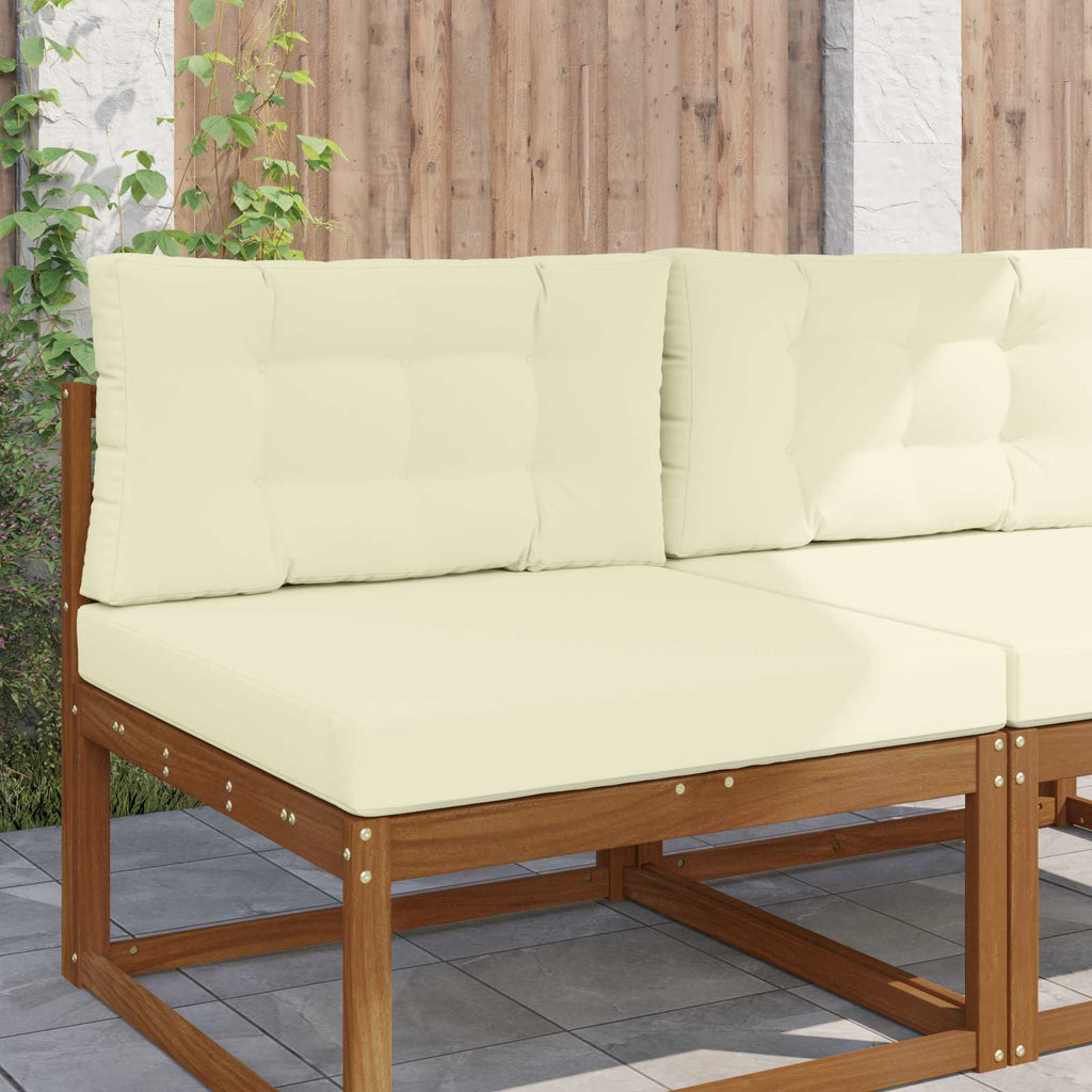 Sofakissen für draußen 2 pcs Creme Polyester