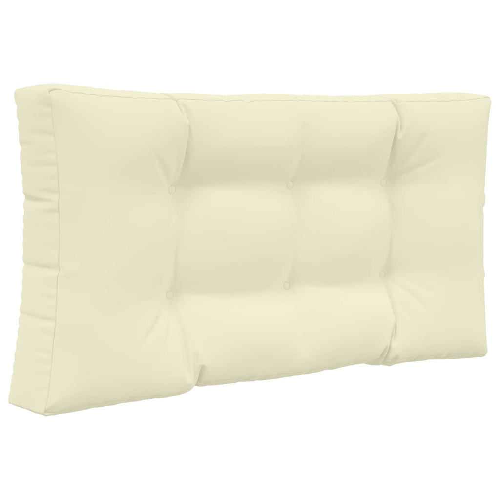 Sofakissen für draußen 2 pcs Creme Polyester