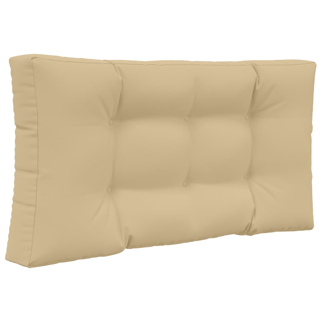 Sofakissen für draußen 2 pcs Beige Polyester