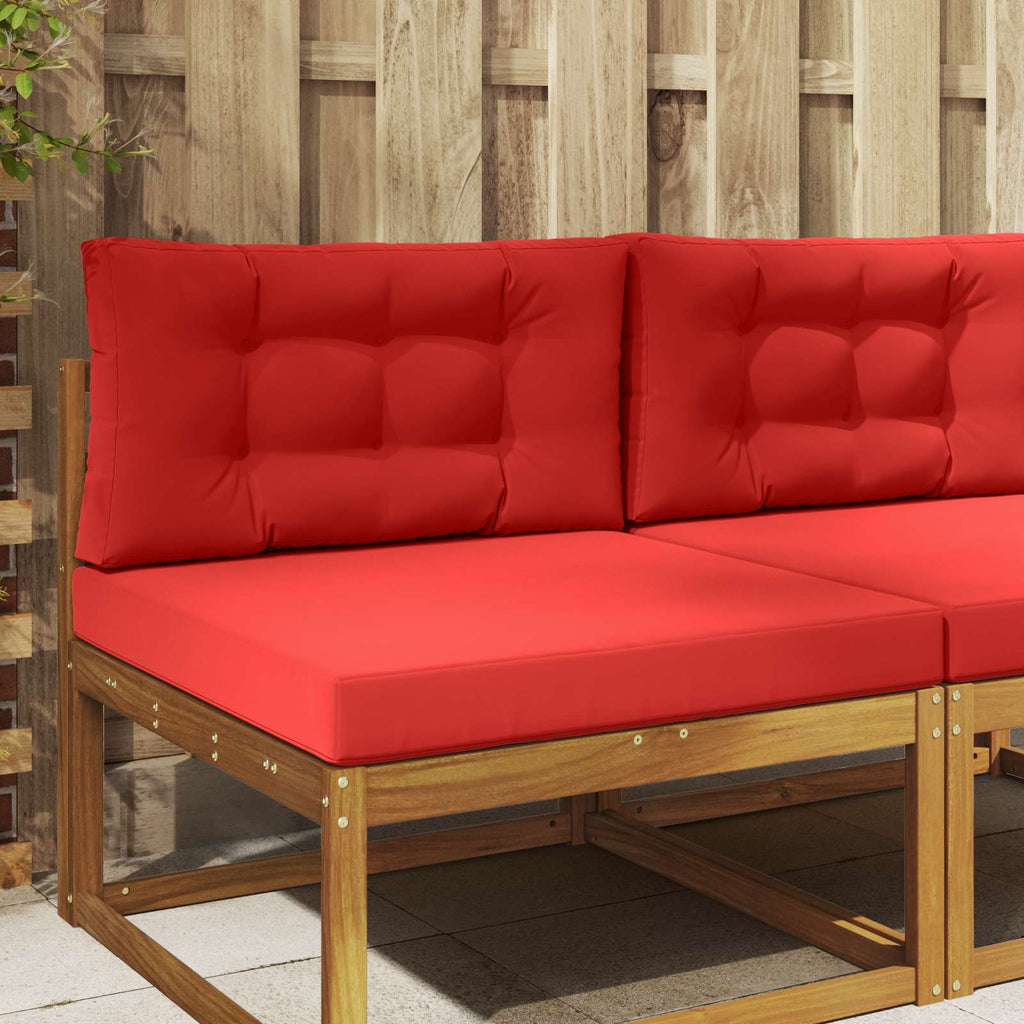Sofakissen für draußen 2 pcs Rot Polyester