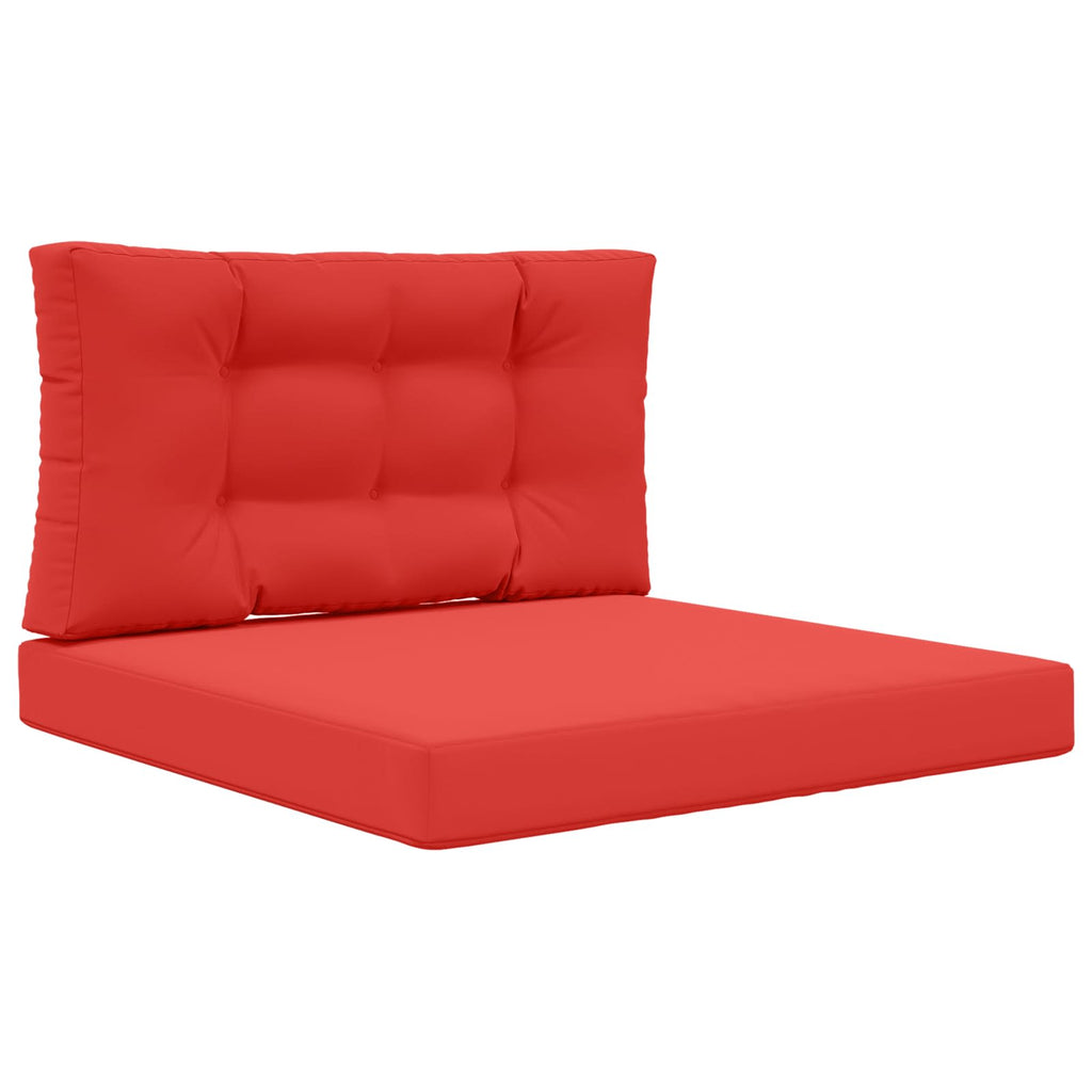 Sofakissen für draußen 2 pcs Rot Polyester