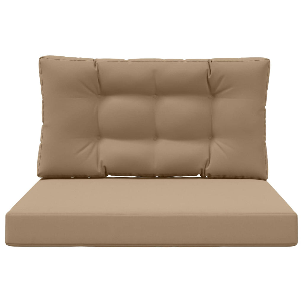 Sofakissen für draußen 2 pcs Taupe Polyester