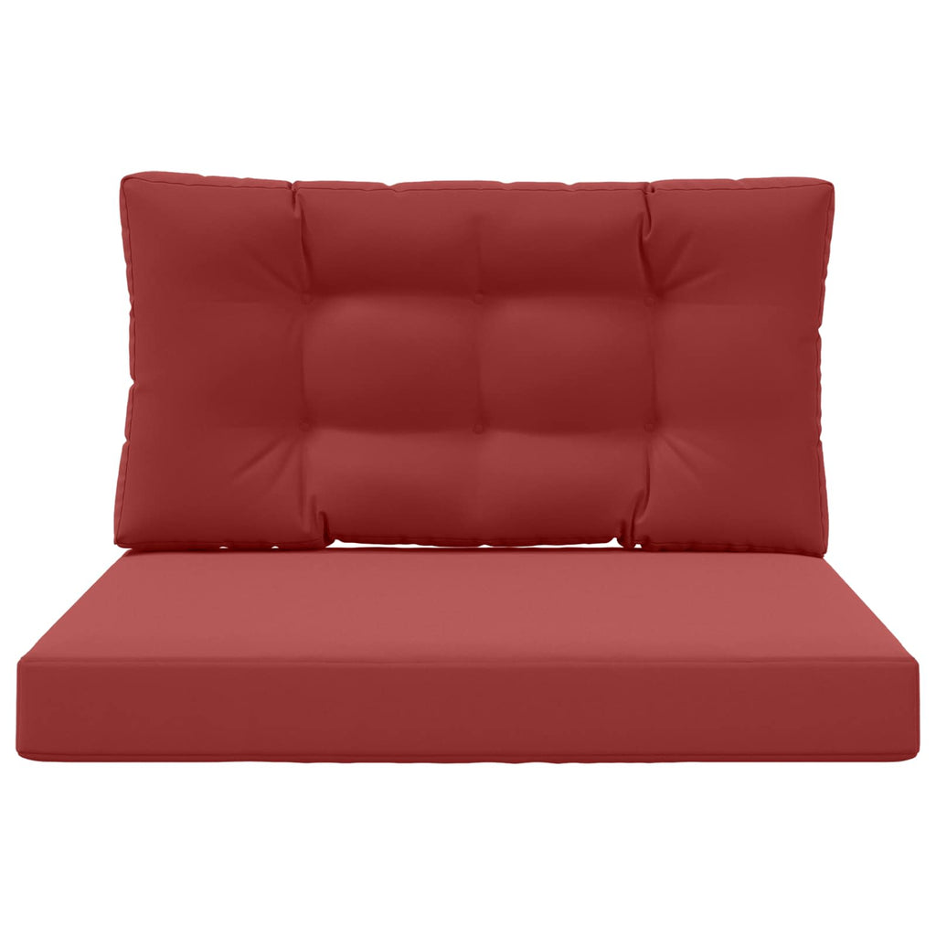 Sofakissen für draußen 2 pcs Weinrot Polyester