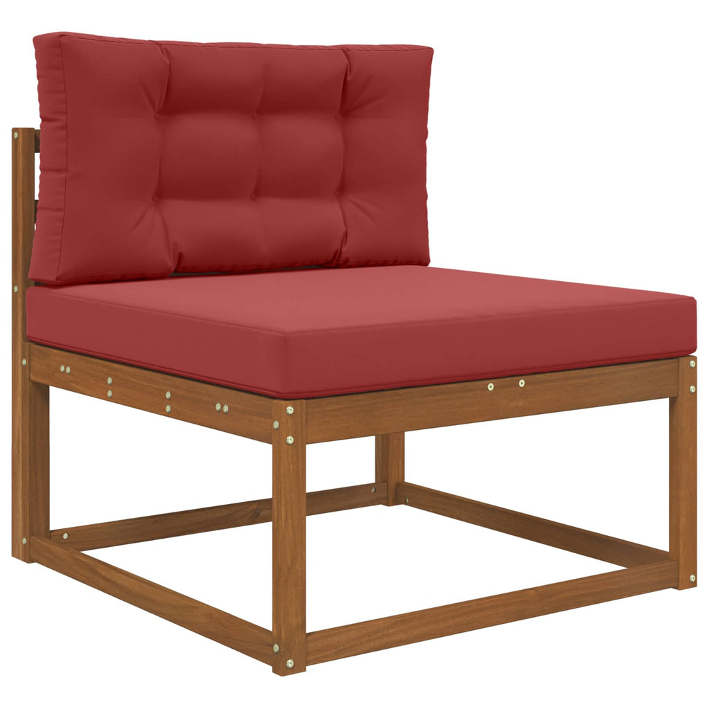 Sofakissen für draußen 2 pcs Weinrot Polyester