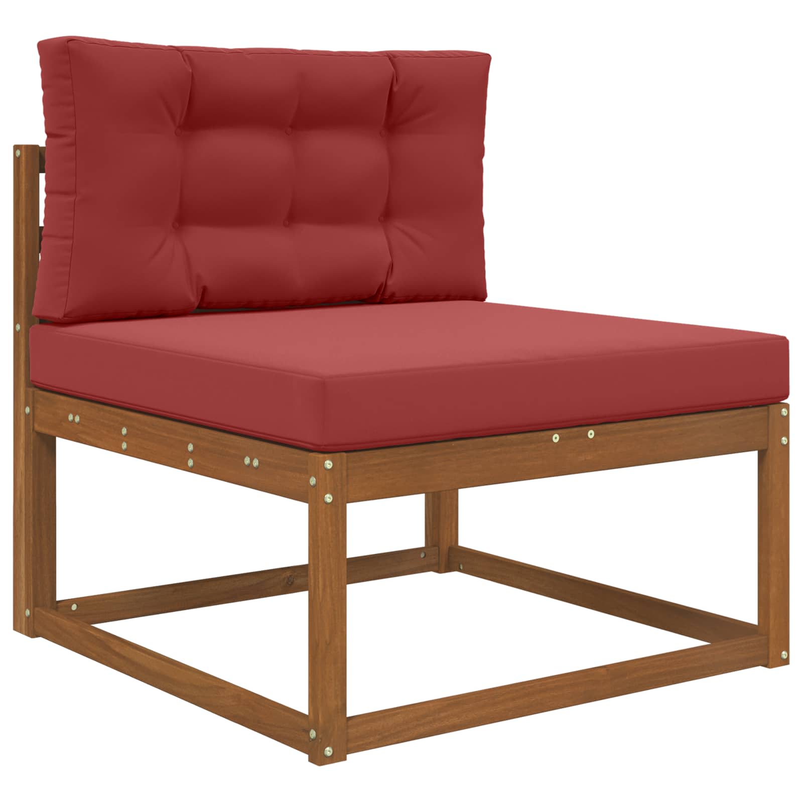 Sofakissen für draußen 2 pcs Weinrot Polyester
