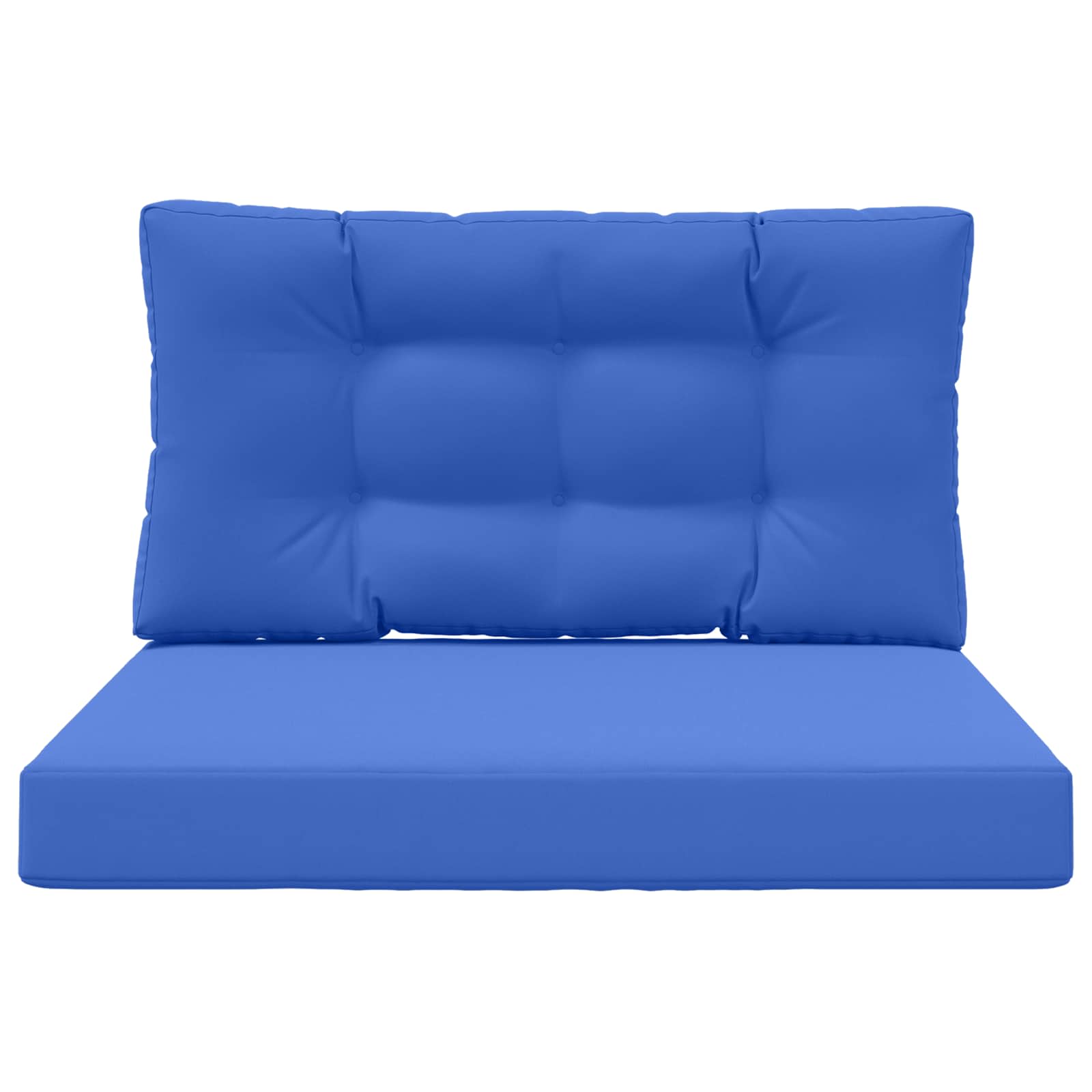 Sofakissen für draußen 2 pcs Königsblau Polyester