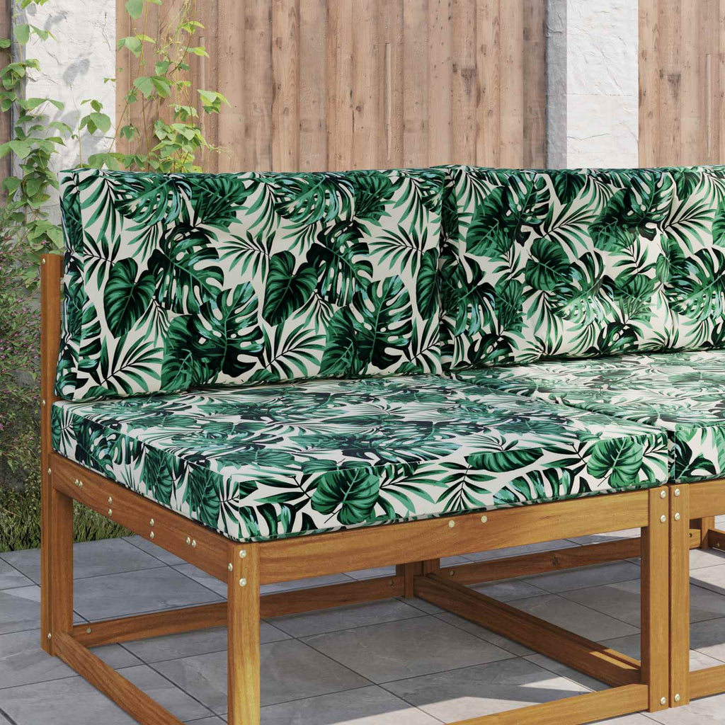 Sofakissen für draußen 2 pcs Blattmuster Polyester