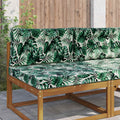 Sofakissen für draußen 2 pcs Blattmuster Polyester