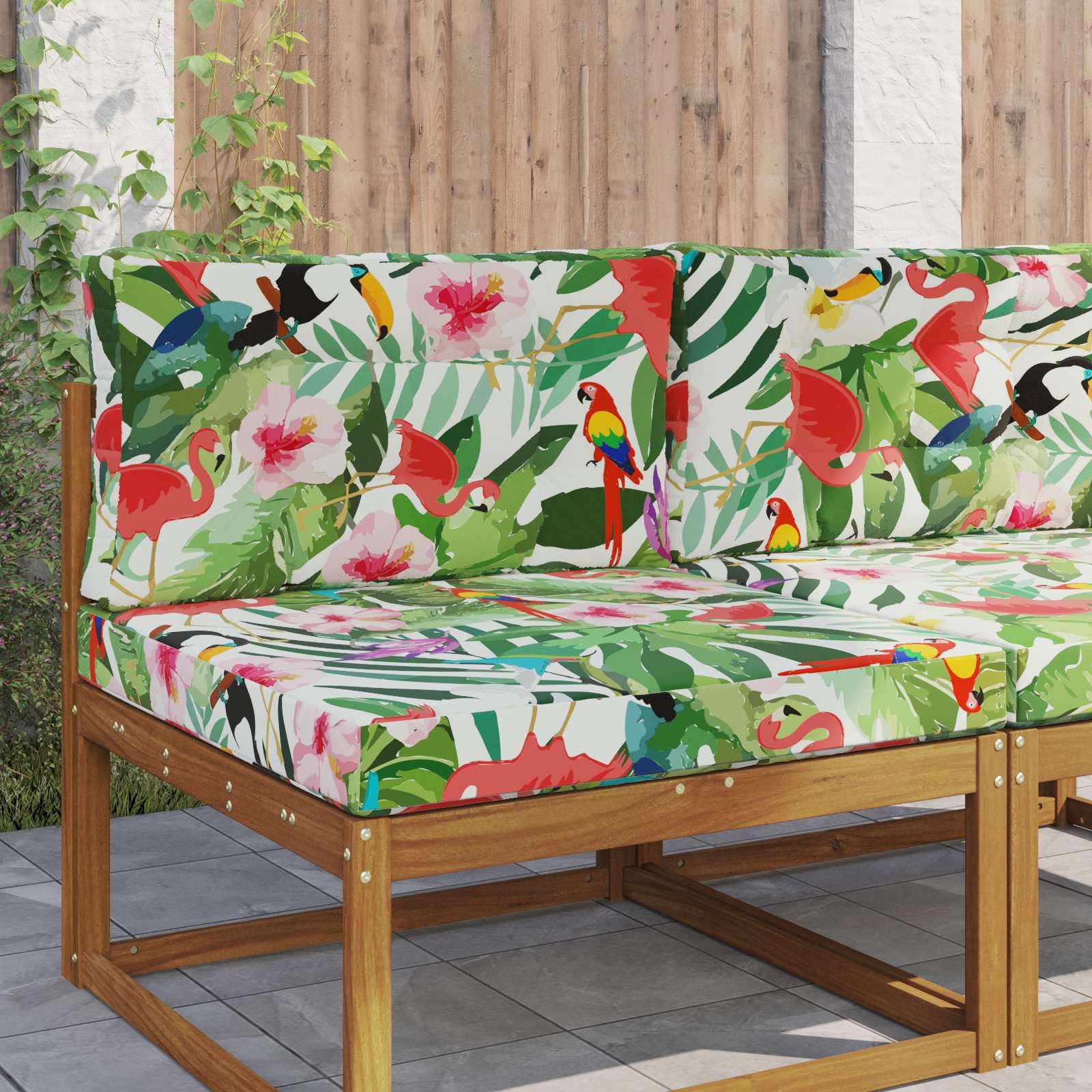 Sofakissen für draußen 2 pcs Bunt Polyester