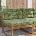 Sofakissen für draußen 2 pcs Blattdesign Polyester