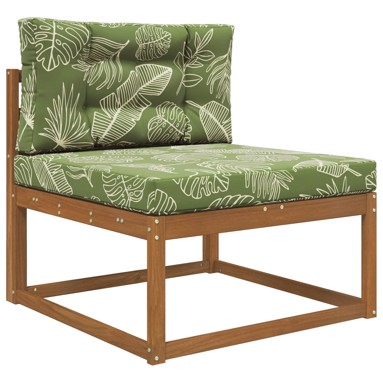 Sofakissen für draußen 2 pcs Blattdesign Polyester
