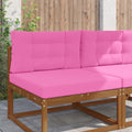 Sofakissen für draußen 2 pcs Rosa Polyester