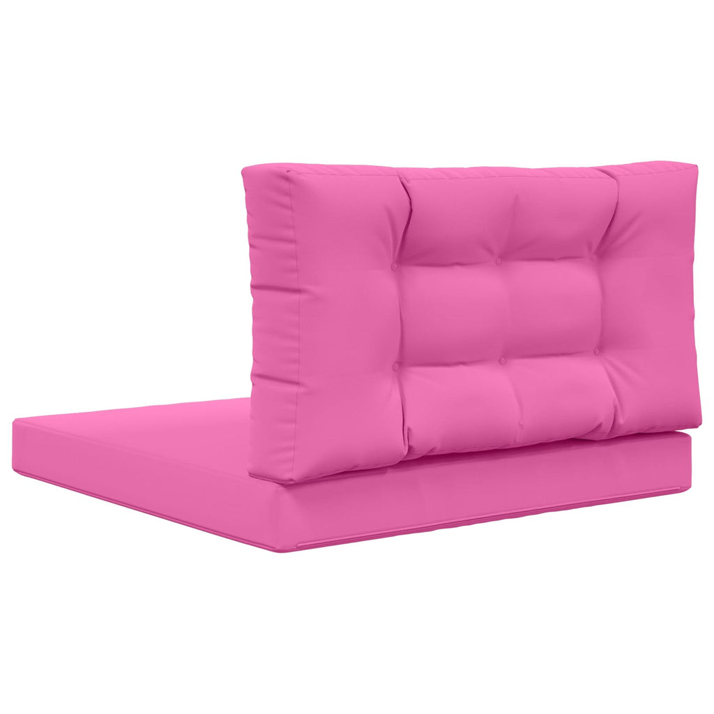 Sofakissen für draußen 2 pcs Rosa Polyester
