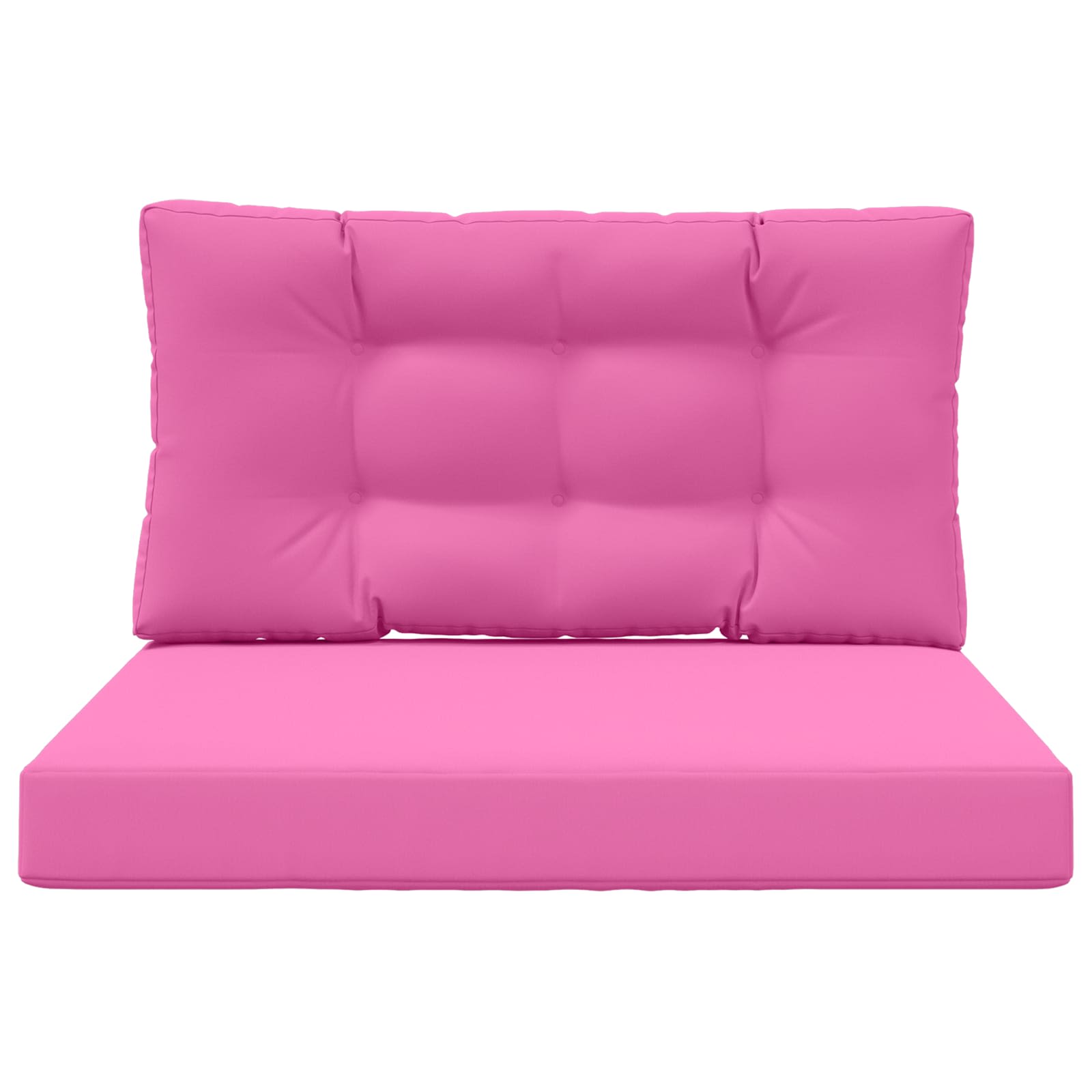 Sofakissen für draußen 2 pcs Rosa Polyester