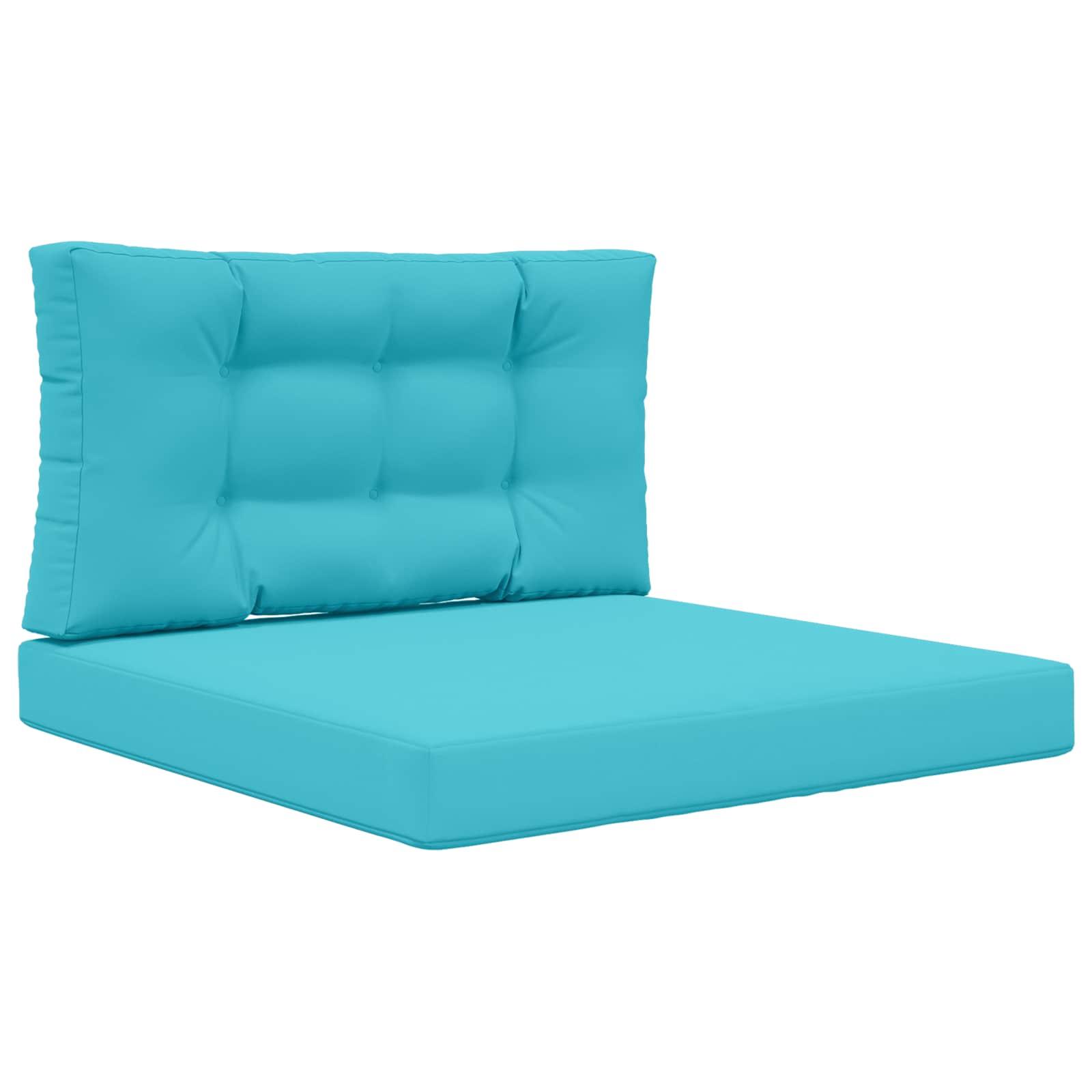 Sofakissen für draußen 2 pcs Türkis Polyester