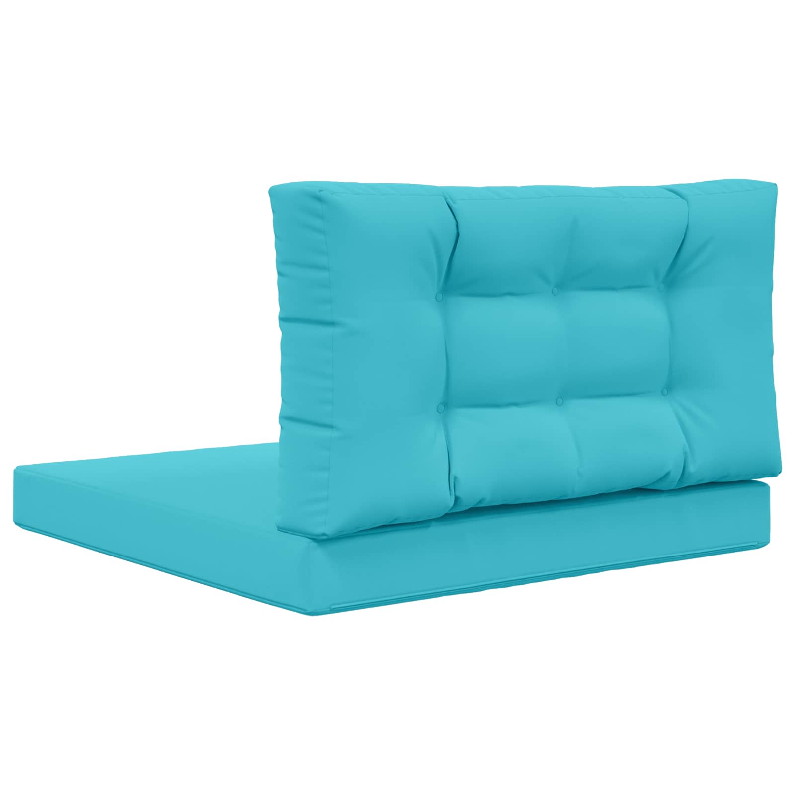 Sofakissen für draußen 2 pcs Türkis Polyester