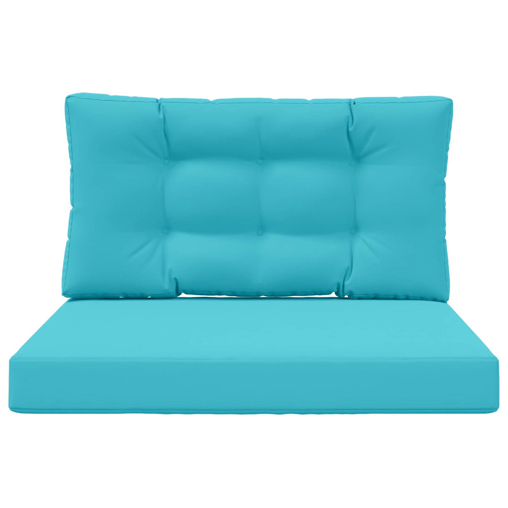 Sofakissen für draußen 2 pcs Türkis Polyester
