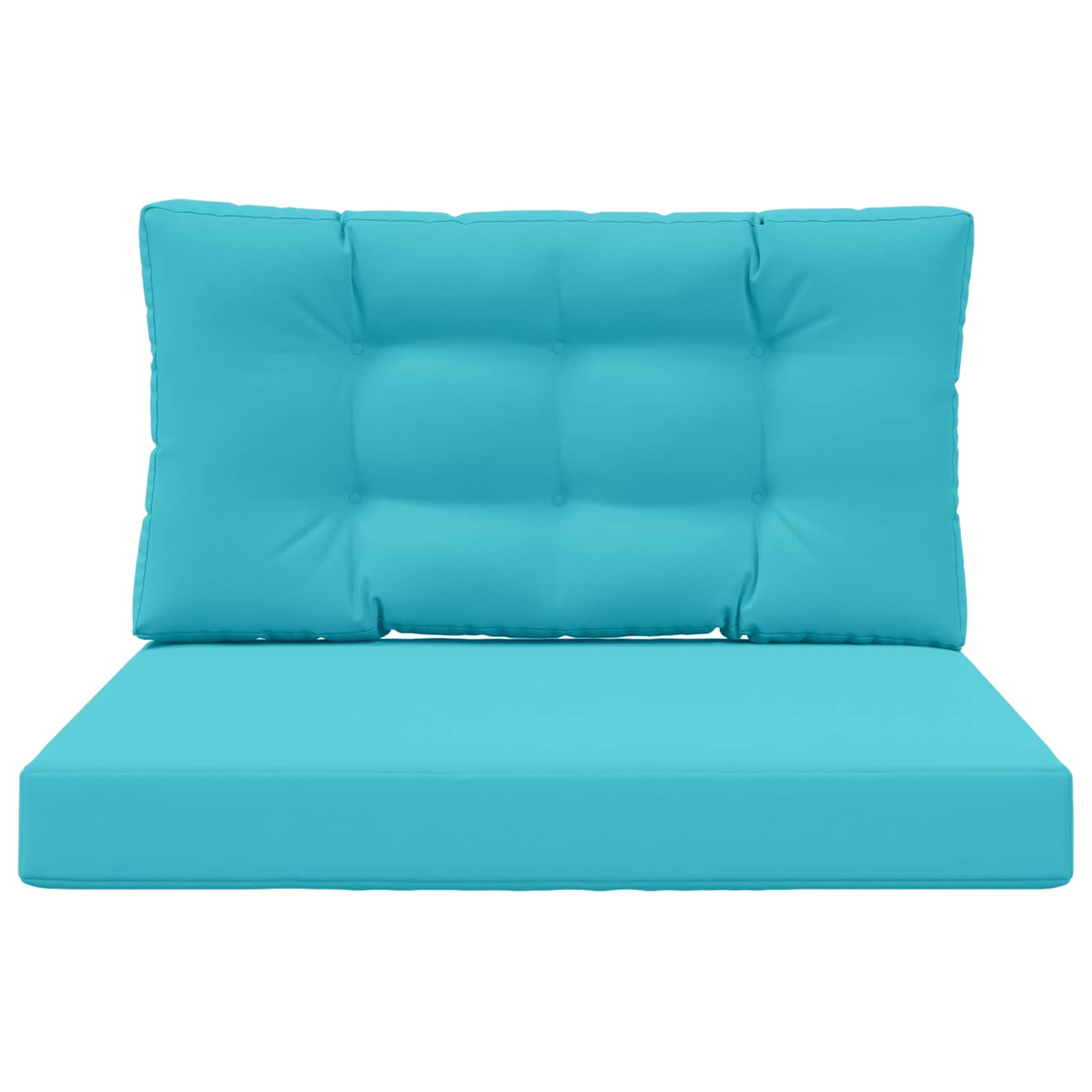 Sofakissen für draußen 2 pcs Türkis Polyester