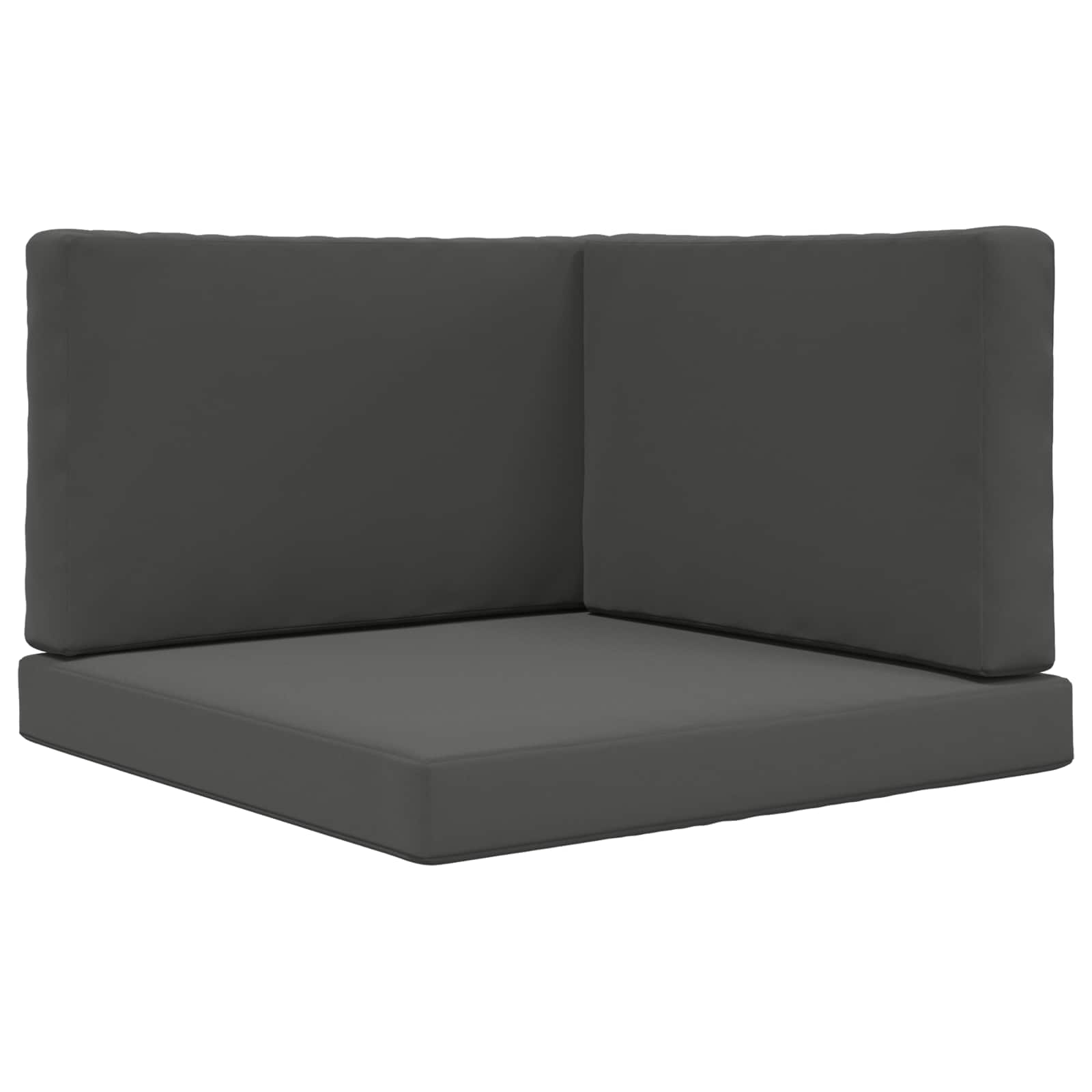 Sofakissen für draußen 3 pcs Anthrazit Polyester