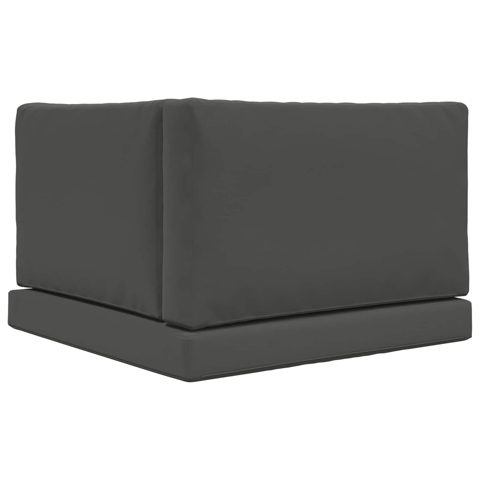 Sofakissen für draußen 3 pcs Anthrazit Polyester