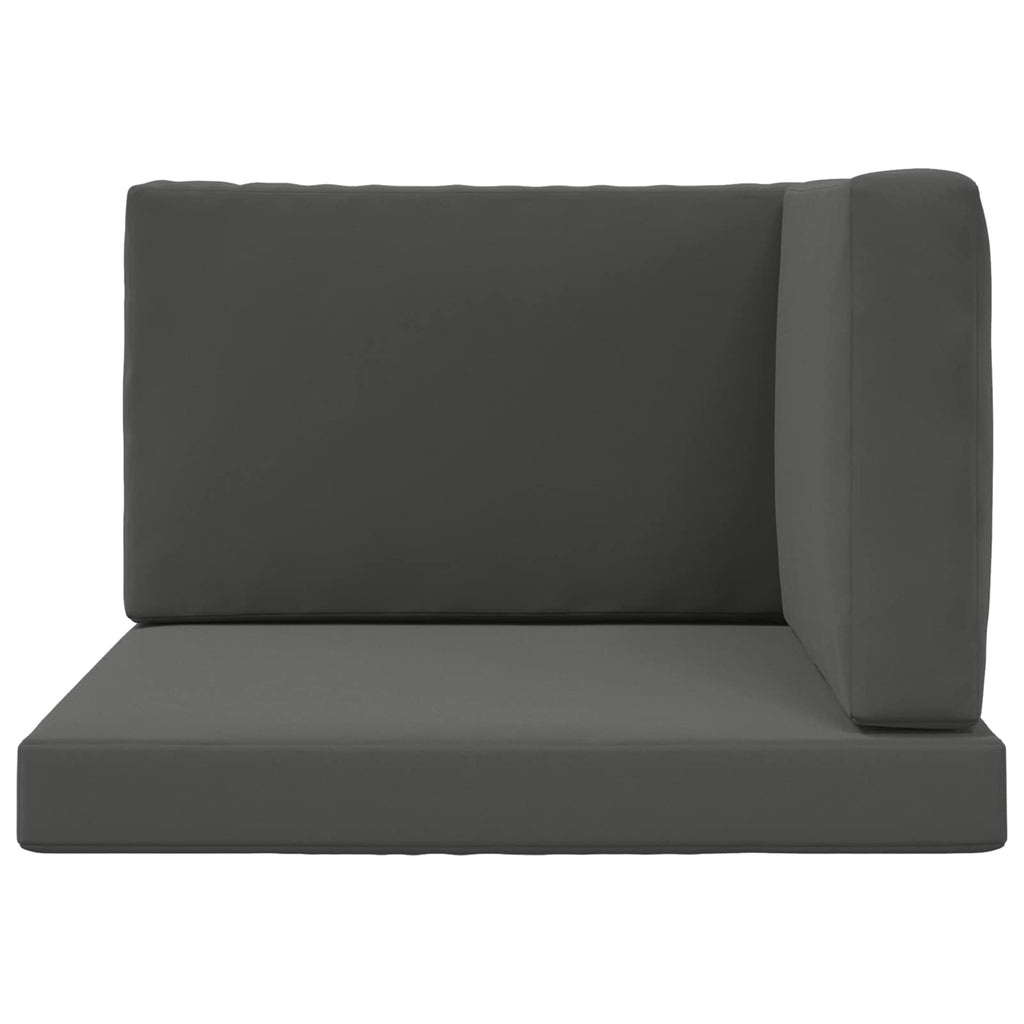 Sofakissen für draußen 3 pcs Anthrazit Polyester