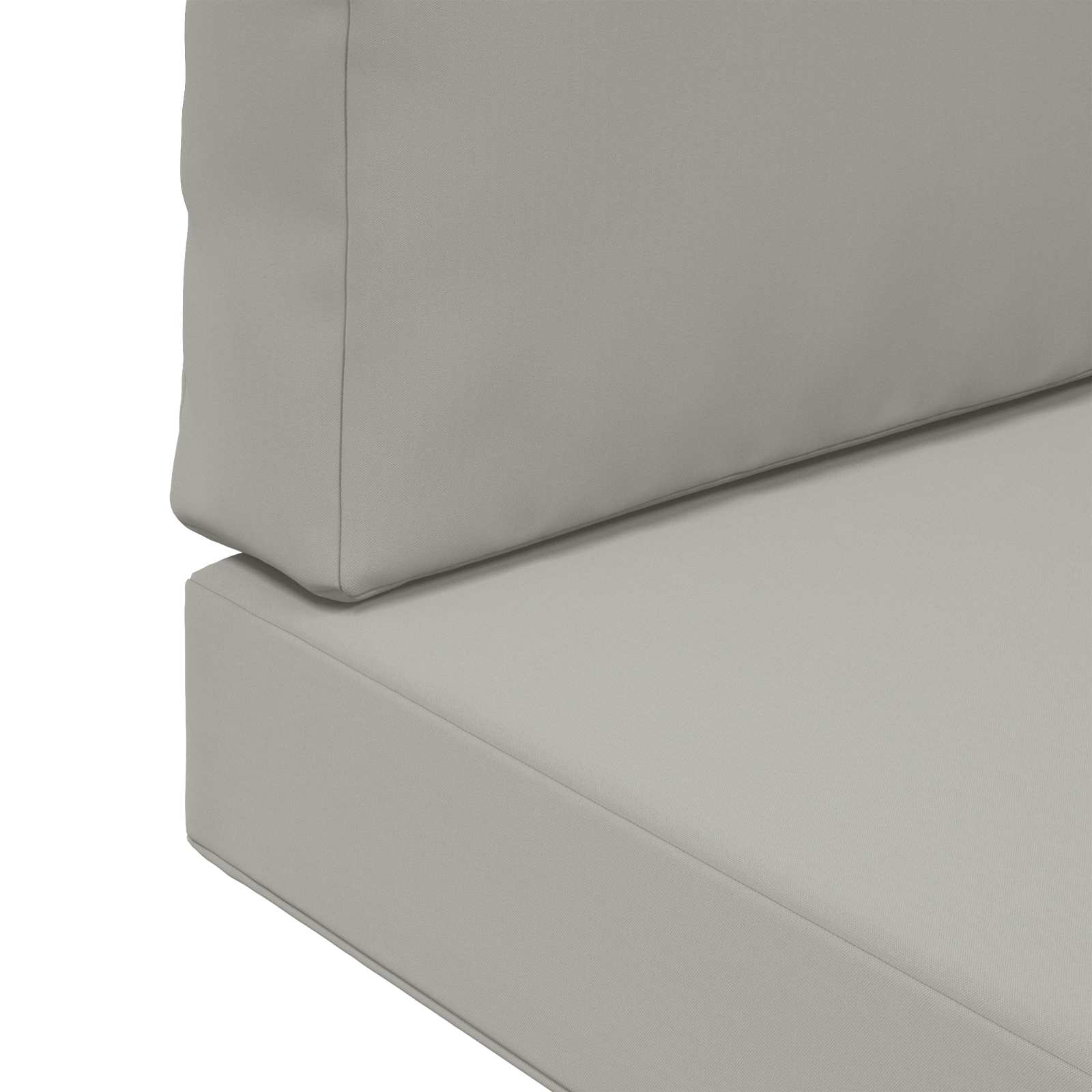 Sofakissen für draußen 3 pcs Grau Polyester