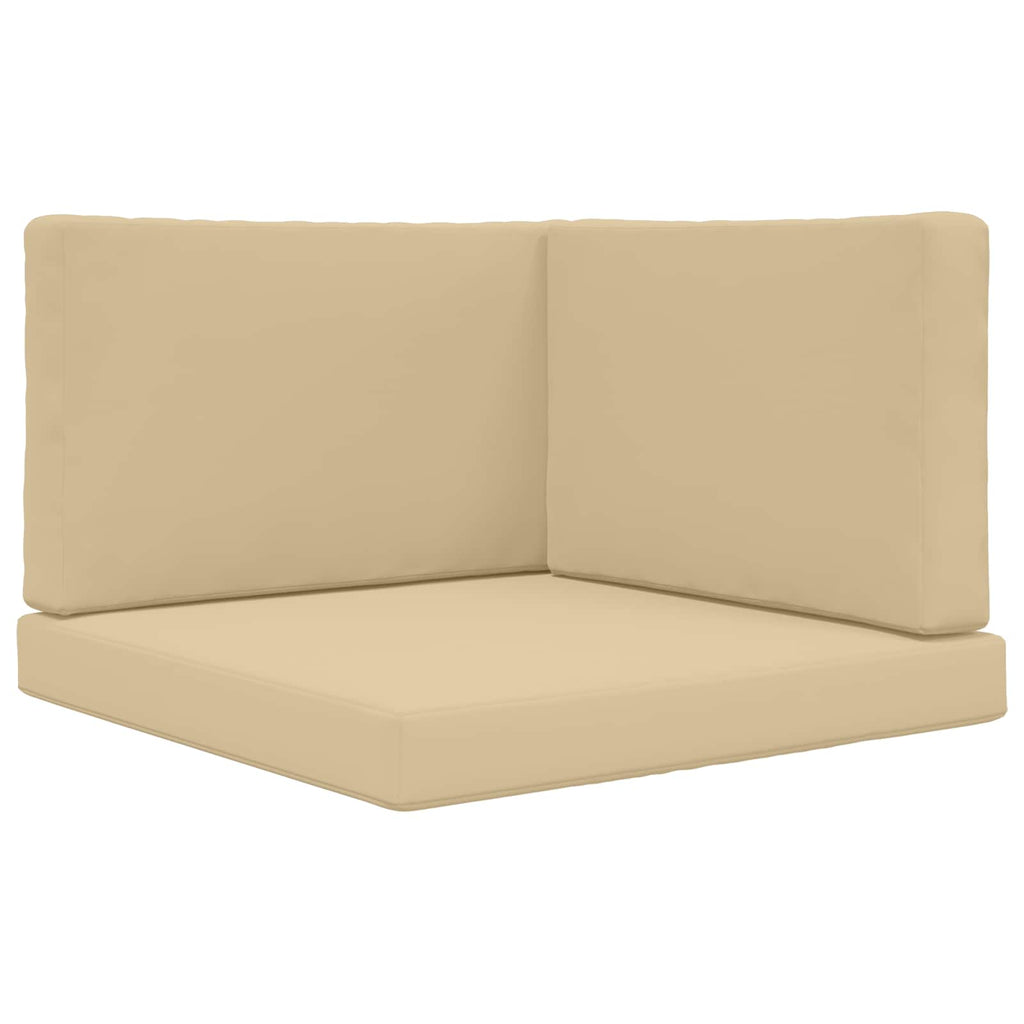 Sofakissen für draußen 3 pcs Beige Polyester