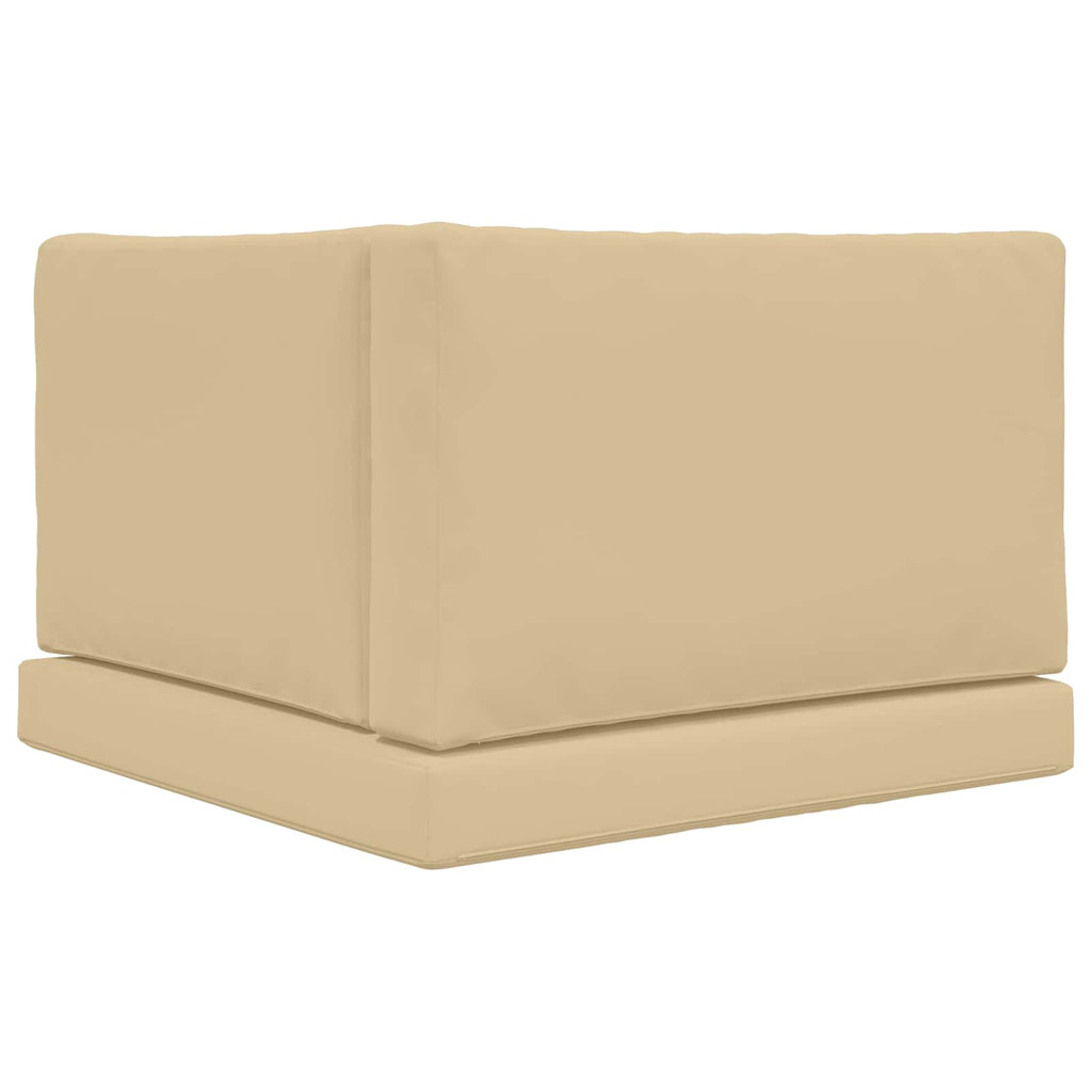 Sofakissen für draußen 3 pcs Beige Polyester