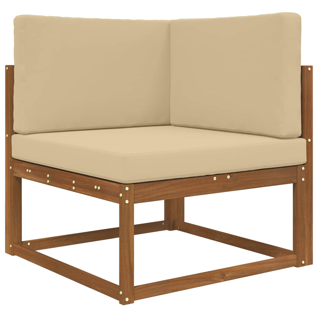 Sofakissen für draußen 3 pcs Beige Polyester