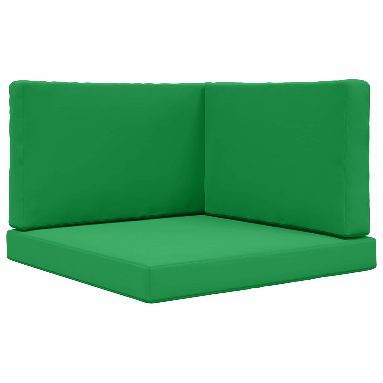 Sofakissen für draußen 3 pcs Grün Polyester