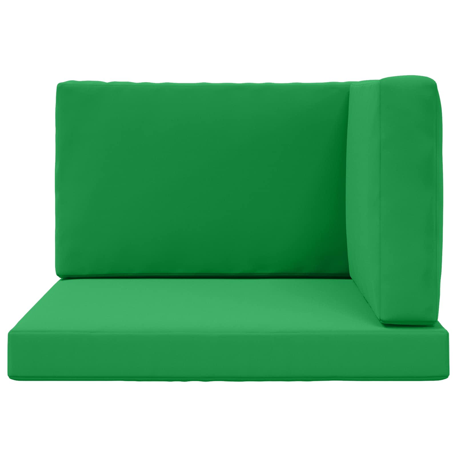 Sofakissen für draußen 3 pcs Grün Polyester