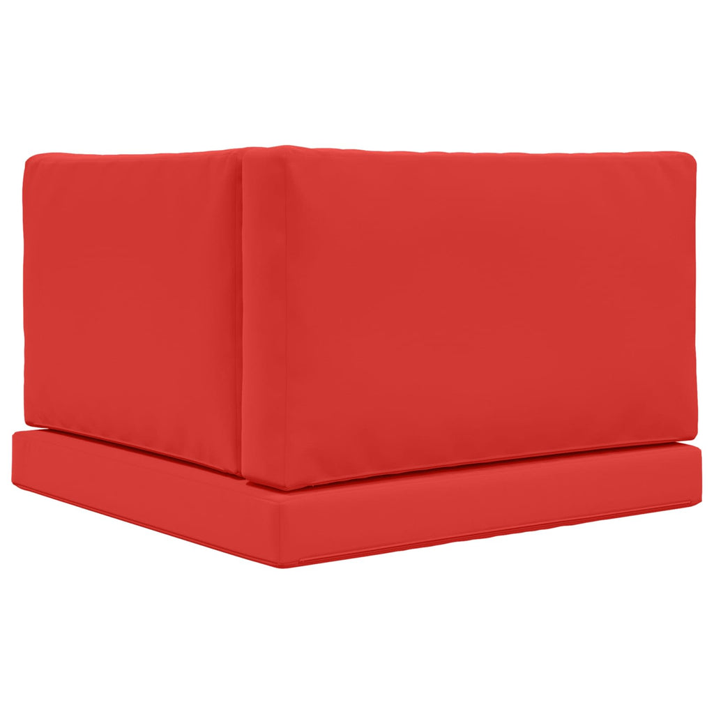 Sofakissen für draußen 3 pcs Rot Polyester