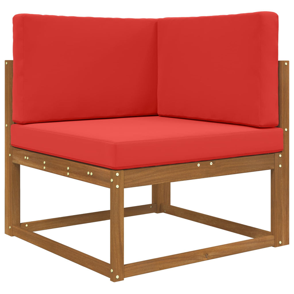 Sofakissen für draußen 3 pcs Rot Polyester