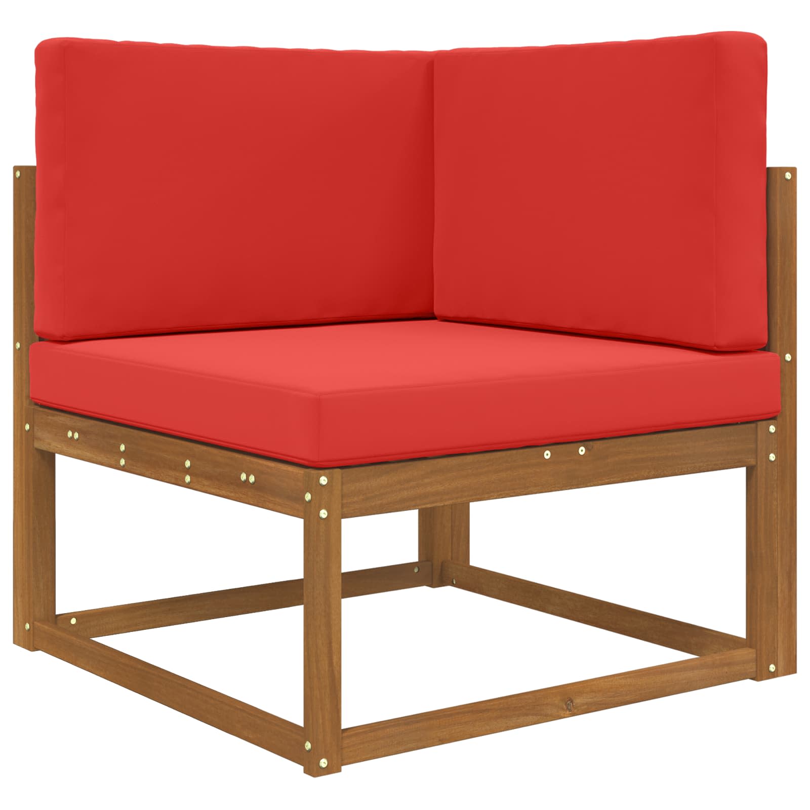 Sofakissen für draußen 3 pcs Rot Polyester