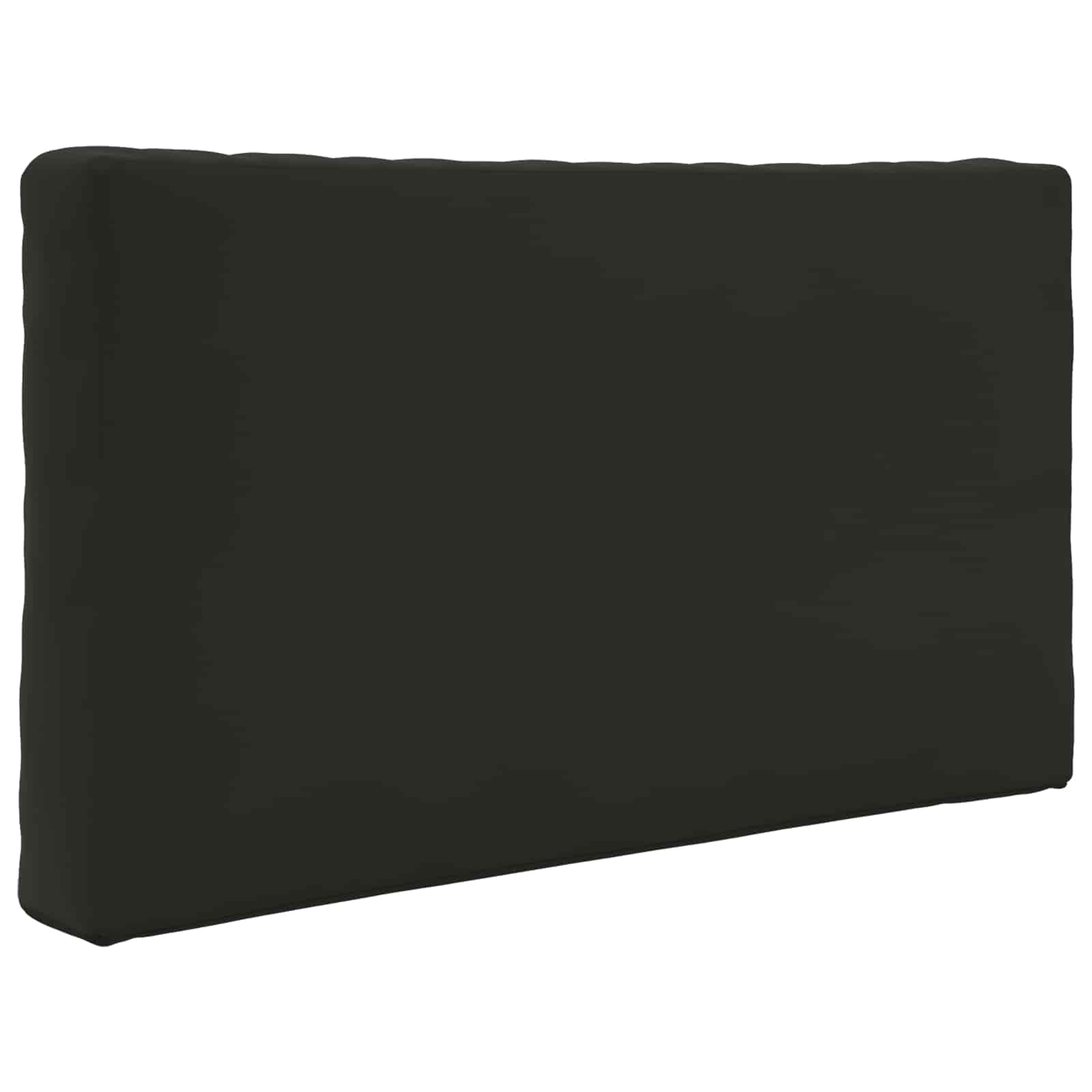 Sofakissen für draußen 3 pcs Schwarz Polyester